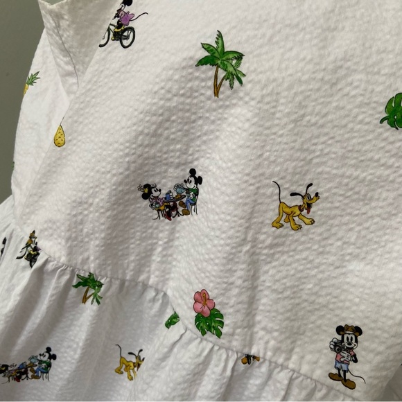 Disney x Tommy Bahama Seersucker Nova Wave Beach Cruiser Midi Dress size Small - Picture 5 of 9